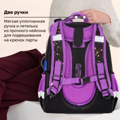 Ранец BRAUBERG ORIGINAL, 2 отделения, с брелоком, "Космический кот", 38х29х16 см, 274403 - фото 20