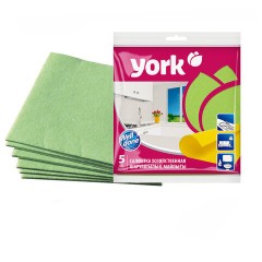 Салфетки ВИСКОЗНЫЕ универсальные, 35х35 см, КОМПЛЕКТ 5 шт., 85 г/м2, YORK, 20020 - фото 4
