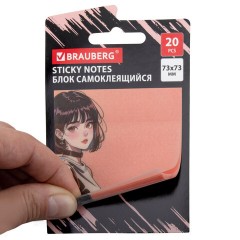 Блок самоклеящийся (стикеры) BRAUBERG ANIME, 73х73 мм, 20 листов, 116708 - фото 2