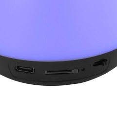 Колонка портативная KAIGO (КАЙГО) GE-3058, 3 Вт, Bluetooth, Micro SD, RGB, 514222 - фото 4