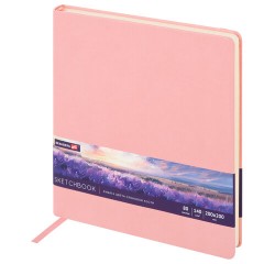 Скетчбук, слоновая кость 140 г/м2 200х200 мм, 80 л., КОЖЗАМ, резинка, BRAUBERG ART CLASSIC, пастель розовый, 116880 Скетчбук, слоновая кость 140 г/м2 200х200 мм, 80 л., КОЖЗАМ, резинка, BRAUBERG ART CLASSIC, пастель розовый, 116880 - фото 10