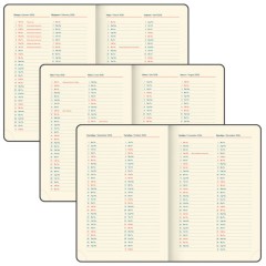 Ежедневник датированный 2026 B6 125х173 мм, GALANT "Vivid", под кожу, серый, 117410 - фото 7