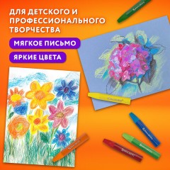 Пастель масляная восковые мелки утолщенные 12 цветов, BRAUBERG PREMIUM, 272711 Пастель масляная восковые мелки утолщенные 12 цветов, BRAUBERG PREMIUM, 272711 - фото 13