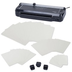 Ламинатор 3 в 1 BRAUBERG CHF-02, А4, 60-150 мкм, 30 см/мин, со встроенным резаком и обрезчиком углов, В ПОДАРОК набор пленок 40 шт., 532862 - фото 14