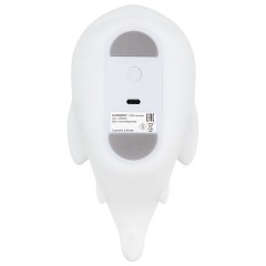 Ночник силиконовый LED "Акула" 190x91x103 мм, белый свет/RGB, таймер, USB, аккумулятор 1200 мАч, DASWERK (ДАСВЕРК), 238940 - фото 5