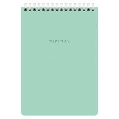 Блокнот А5 146х206 мм, 60 л., гребень, картон, жесткая подложка, клетка, BRAUBERG "Minimal Pastel", 116427 - фото 5