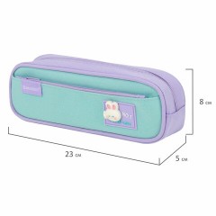 Пенал-футляр BRAUBERG, 2 отделения, 3D-элемент, полиэстер, "Cute bunny", 23х8х5 см, 273571 Пенал-футляр BRAUBERG, 2 отделения, 3D-элемент, полиэстер, "Cute bunny", 23х8х5 см, 273571 - фото 5