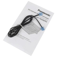 Телефон PANASONIC KX-TS2382RUB, память 10 последних набранных номеров, тональный/импульсный режим, повтор, чёрный - фото 5