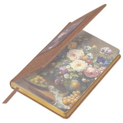 Ежедневник датированный 2026 А5 138х213 мм, BRAUBERG "ArtGallery", под кожу, нашивка, бежевый, 117404 - фото 3