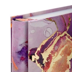 Фотоальбом с заметками BRAUBERG "Marble" на 200 фото 10х15, твердая обложка, с фольгированным тиснением, подарочная упаковка, 391426 - фото 6