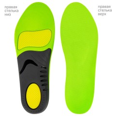 Стельки для кроссовок СПОРТИВНЫЕ КАРКАСНЫЕ, материал PU PRO SPORT, размер RU 36-37 / EU 37-38, с линиями выреза, SHEGRA (ШЕГРА), 700765 - фото 2