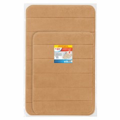 Комплект ковриков MEMORY EFFECT для ванной 50х80 см и туалета 40х60 см, персиковый, LAIMA HOME, 608447 Комплект ковриков MEMORY EFFECT для ванной 50х80 см и туалета 40х60 см, персиковый, LAIMA HOME, 608447 - фото 13