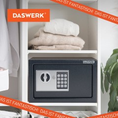 Сейф мебельный DASWERK SC-200EL (200х310х200 мм), электронный замок, графит, 291341 - фото 18