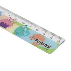 Линейки пластиковые 15 см FUNSTER (ФАНСТЕР), "КОТЫ", НАБОР 4 штуки, пенал, 210915 - фото 8