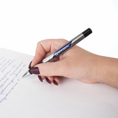 Ручка шариковая масляная с грипом BRAUBERG "Signature", СИНЯЯ, печать, узел 0,7 мм, линия письма 0,35 мм, 142688 Ручка шариковая масляная с грипом BRAUBERG "Signature", СИНЯЯ, печать, узел 0,7 мм, линия письма 0,35 мм, 142688 - фото 9