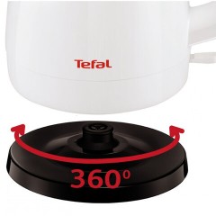 Чайник TEFAL KO150130, 1,5 л, 2400 Вт, закрытый нагревательный элемент, пластик, белый, 7211002180 Чайник TEFAL KO150130, 1,5 л, 2400 Вт, закрытый нагревательный элемент, пластик, белый, 7211002180 - фото 5