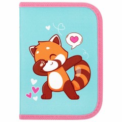 Пенал ПИФАГОР, 1 отделение, полиэстер, 19х13 см, "Red panda", 272283 Пенал ПИФАГОР, 1 отделение, полиэстер, 19х13 см, "Red panda", 272283 - фото 2