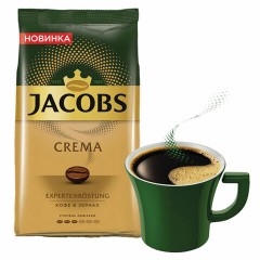 Кофе в зернах JACOBS "Crema" 1 кг, 8051592 - фото 3