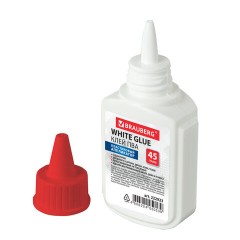 Клей ПВА BRAUBERG (бумага, картон, дерево), 45 г, 222923 - фото 2