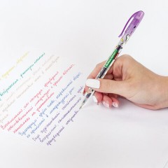 Ручки гелевые С БЛЕСТКАМИ BRAUBERG KIDS "CUTE ANIMALS", НАБОР 6 ЦВЕТОВ, корпус с печатью, узел 1 мм, линия письма 0,7 мм, 144443 - фото 9