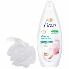 Подарочный набор DOVE "Фисташковый крем": крем-гель для душа 250 мл + мочалка для тела Подарочный набор DOVE "Фисташковый крем": крем-гель для душа 250 мл + мочалка для тела - фото 2