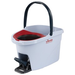 Швабра с отжимом и ведром 10л VILEDA PROFESSIONAL "УльтраСПИН Мини", КОМПЛЕКТ с телескопич. ЧЕРЕНКОМ 84-144 см, насадкой, красный, 158011 - фото 2