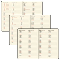 Еженедельник датированный 2027, БОЛЬШОЙ ФОРМАТ, 210х297 мм, А4, BRAUBERG "Comodo", под кожу, коричневый, 118145 - фото 7
