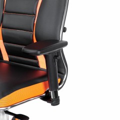 Кресло компьютерное МЕТТА "ErgoLife" 10 B2-160D, 2D-подголовник, экокожа/сетка, черное/оранжевое Кресло компьютерное МЕТТА "ErgoLife" 10 B2-160D, 2D-подголовник, экокожа/сетка, черное/оранжевое - фото 11