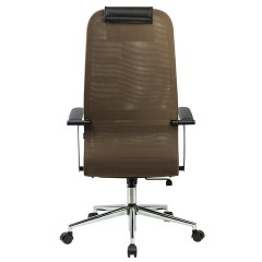 Кресло BRABIX PREMIUM "Ultimate EX-801" хром, плотная двойная сетка Х2, черное/коричневое, 532920 Кресло BRABIX PREMIUM "Ultimate EX-801" хром, плотная двойная сетка Х2, черное/коричневое, 532920 - фото 5
