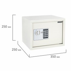 Сейф мебельный DASWERK SC-250EL (250х350х250 мм), электронный замок, бежевый, 291345 - фото 4