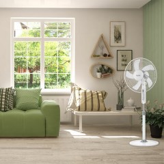 Вентилятор напольный, 3 режима, BALLU BFF-802, d=43 см, 45 Вт, белый, НС-1236005 Вентилятор напольный, 3 режима, BALLU BFF-802, d=43 см, 45 Вт, белый, НС-1236005 - фото 9
