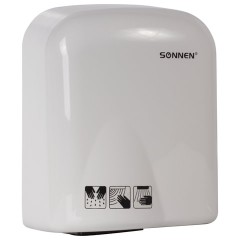 Сушилка для рук SONNEN HD-165, 1650 Вт, пластиковый корпус, белая, 604191 Сушилка для рук SONNEN HD-165, 1650 Вт, пластиковый корпус, белая, 604191 - фото 2