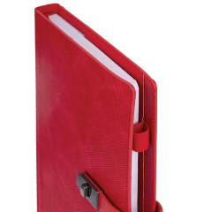 Ежедневник недатированный А5 152х220 мм BRAUBERG "Sirius", под кожу, застежка 160 л., красный, 116212 - фото 3