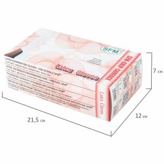 Перчатки латексные смотровые SFM Grip-Surface Германия, 50 пар (100 штук), размер L (большой) Перчатки латексные смотровые SFM Grip-Surface Германия, 50 пар (100 штук), размер L (большой) - фото 6