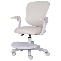 Кресло детское с подставкой для ног BRABIX "Sky MG-206", велюр, бежевое, 533156 - фото 5