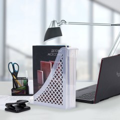 Лоток вертикальный для бумаг BRAUBERG ECO, 240х80х290 мм, сетчатый, прозрачный, 239016 - фото 8