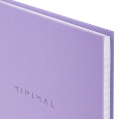 Блокнот А5 134х206 мм, 80 л., твёрдый, клетка, BRAUBERG "Minimal", сиреневый, 116440 Блокнот А5 134х206 мм, 80 л., твёрдый, клетка, BRAUBERG "Minimal", сиреневый, 116440 - фото 4