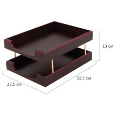 Набор подарочный настольный BESTAR "Apollon" из дерева, 7 предметов, цвет "красное дерево", 236353 - фото 7