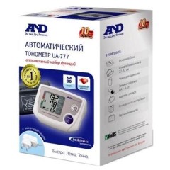 Тонометр (МЕД РегУд) AND UA-777AC, манжета 22-32 см, автоматический, на плечо, блок питания - фото 2