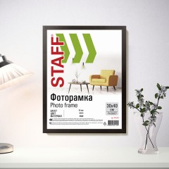 Рамка 30х40 см, небьющаяся, STAFF "Grand", багет 18 мм, цвет венге, МДФ, 391203 - фото 4