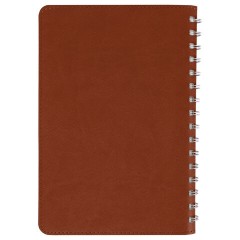 Бизнес-тетрадь на гребне А5 148x218 мм, BRAUBERG "Office PRO", под кожу, клетка, 80 л., коричневая, 111044 - фото 11