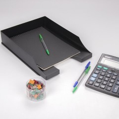 Лоток горизонтальный для бумаг BRAUBERG-CONTRACT, А4 (340х254х66,5 мм), черный, 230879 Лоток горизонтальный для бумаг BRAUBERG-CONTRACT, А4 (340х254х66,5 мм), черный, 230879 - фото 3
