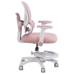 Кресло детское с подставкой для ног BRABIX KIDS "MG-220", сетка/ткань TW, розовое, 533314 - фото 2