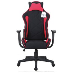 Кресло компьютерное BRABIX "GT Racer GM-101", подушка, ткань, черное/красное, 531820 Кресло компьютерное BRABIX "GT Racer GM-101", подушка, ткань, черное/красное, 531820 - фото 4