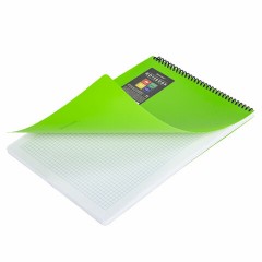Блокнот БОЛЬШОГО ФОРМАТА А4, 80 л., обложка пластик, клетка, BRAUBERG "Metropolis", ЗЕЛЕНЫЙ, 115575 Блокнот БОЛЬШОГО ФОРМАТА А4, 80 л., обложка пластик, клетка, BRAUBERG "Metropolis", ЗЕЛЕНЫЙ, 115575 - фото 3