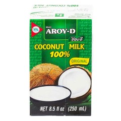 Кокосовое молоко AROY-D, 0,25 л, ИНДОНЕЗИЯ, 25848