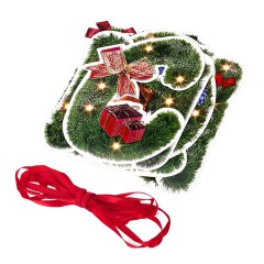 Гирлянда новогодняя "С Новым Годом", 11 букв, 10х15 см, картон, 2 м лента, ЗОЛОТАЯ СКАЗКА, 592586 - фото 4