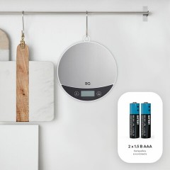 Весы кухонные BQ (БИ-КЬЮ) KS1002, электронный дисплей, максимальный вес 5 кг, тарокомпенсация, стальные, 86191597 Весы кухонные BQ (БИ-КЬЮ) KS1002, электронный дисплей, максимальный вес 5 кг, тарокомпенсация, стальные, 86191597 - фото 4