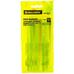 Закладки клейкие, выделители текста, BRAUBERG ULTRA PASTEL COLOR, 135х5 мм, 160 штук (8 цветов х 20 листов), 116686