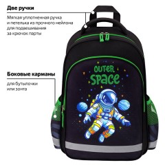 Рюкзак ПИФАГОР SCHOOL, 1 отделение, 3 кармана, "Outer space", 38x28х14 см, 273173 - фото 14
